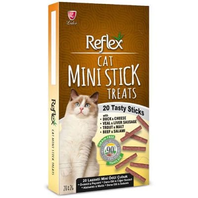 Reflex Mini Stick Karışık Kedi Mini Ödül Çubukları 2 Gr x 20 Adet