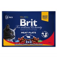 Brit Premium Et Menüsü Seçenekleri Kedi Yaş Maması 2 x 2 (4 Adet x 100 Gr)