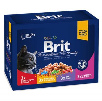 Brit Premium Multipack Lezzet Seçenekleri Avantajlı Paket 12 x 100 Gr