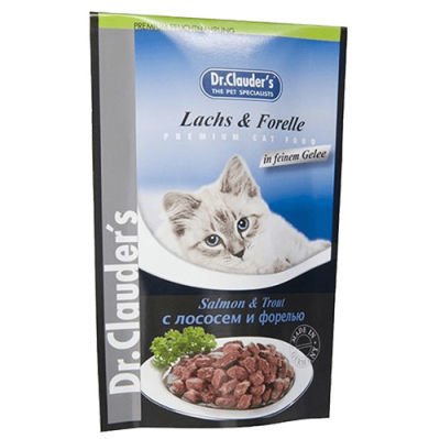 Dr. Clauders Pouch Somon & Alabalık Kedi Yaş Maması 100 Gr