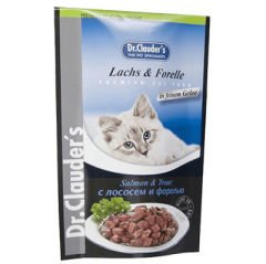 Dr. Clauders Pouch Somon & Alabalık Kedi Yaş Maması 100 Gr