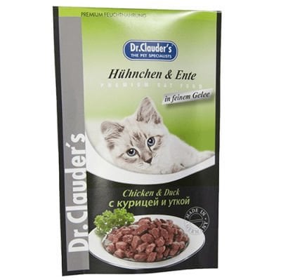 Dr. Clauders Pouch Tavuk & Ördek Kedi Yaş Maması 100 Gr