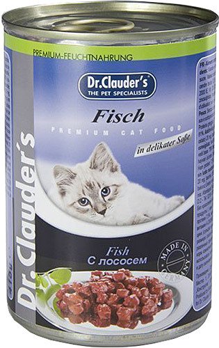 Dr. Clauders Fish Balıklı Kedi Konservesi 415 Gr