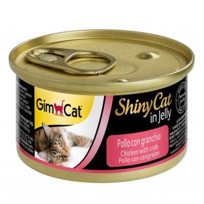 GimCat ShinyCat Tavuklu & Yengeçli Jöleli Konserve Kedi Maması 70 Gr