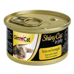 GimCat ShinyCat Ton Balıklı Peynirli Jöleli Kedi Konservesi 70 Gr