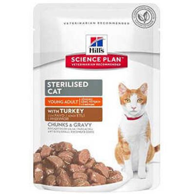 Hills Tender Chunks In Gravy Hindili Kısırlaştırılmış Kedi Yaş Maması 85 Gr