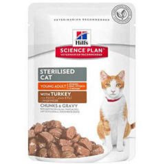 Hills Tender Chunks In Gravy Hindili Kısırlaştırılmış Kedi Yaş Maması 85 Gr