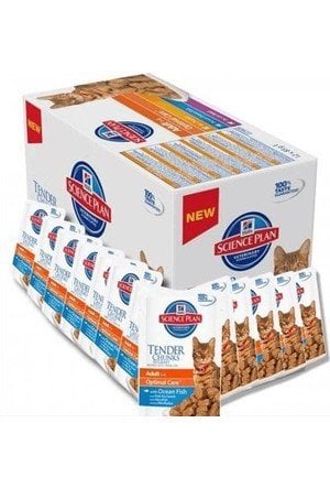 Hills Chunks in Gravy Somonlu Kısırlaştırılmış Kedi Yaş Maması 85 Gr - (12 Adet)