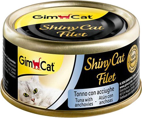 GimCat ShinyCat Ton Balığı Kıyılmış Fileto Kedi Konservesi 70 Gr