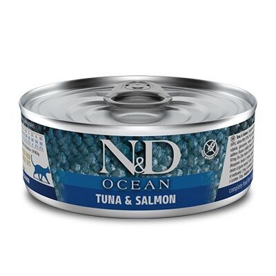 ND 2031 Ocean Ton Balığı ve Somonlu Kedi Konservesi 80 Gr