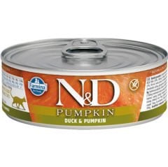 ND 2093 Pumpkin Balkabaklı ve Ördek Etli Kedi Konservesi 80 Gr