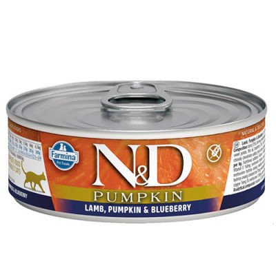 ND 2109 Pumpkin Balkabak ve Kuzu Etli Kedi Konservesi 80 Gr