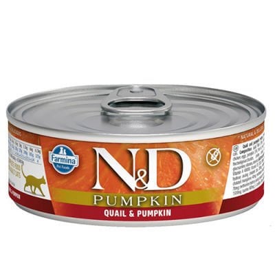 ND 2116 Pumpkin Balkabaklı ve Bıldırcın Etli Kedi Konservesi 80 Gr