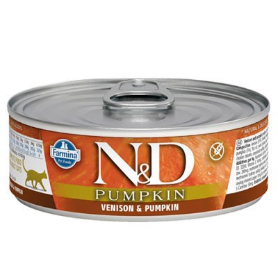 ND 2123 Pumpkin Balkabaklı ve Geyik Etli Kedi Konservesi 80 Gr
